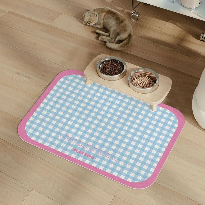Cat Feeding Mat – Non-Slip, Waterproof Food & Water Placemat