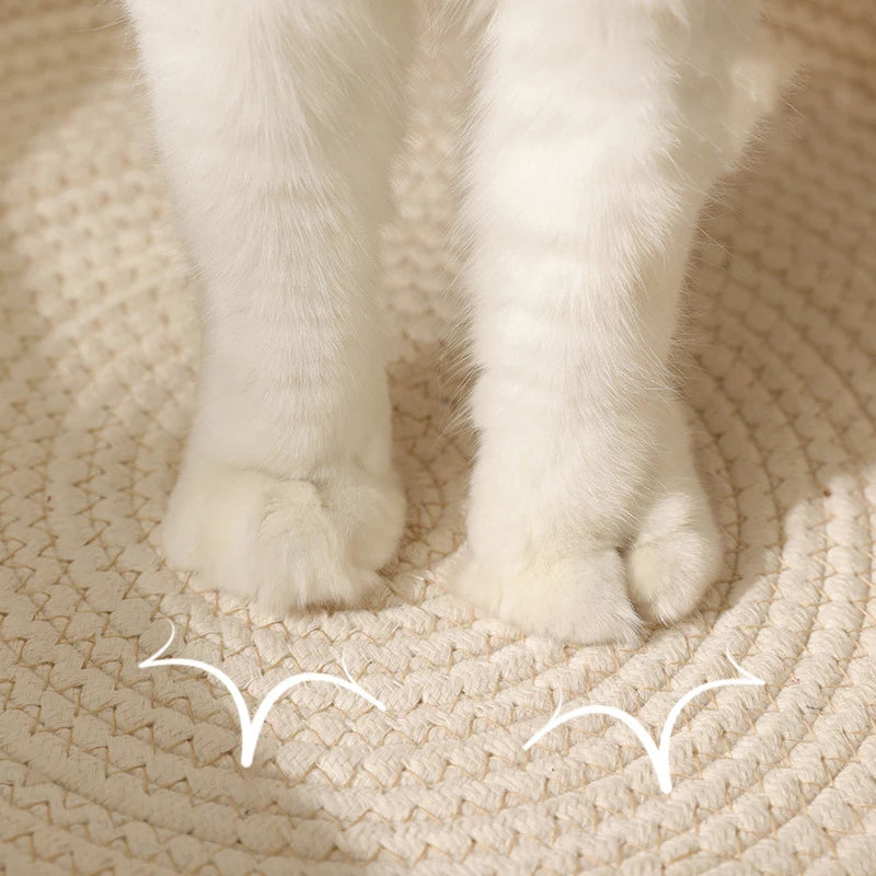 Handmade All-Season Cat Bed – Soft Woven Basket