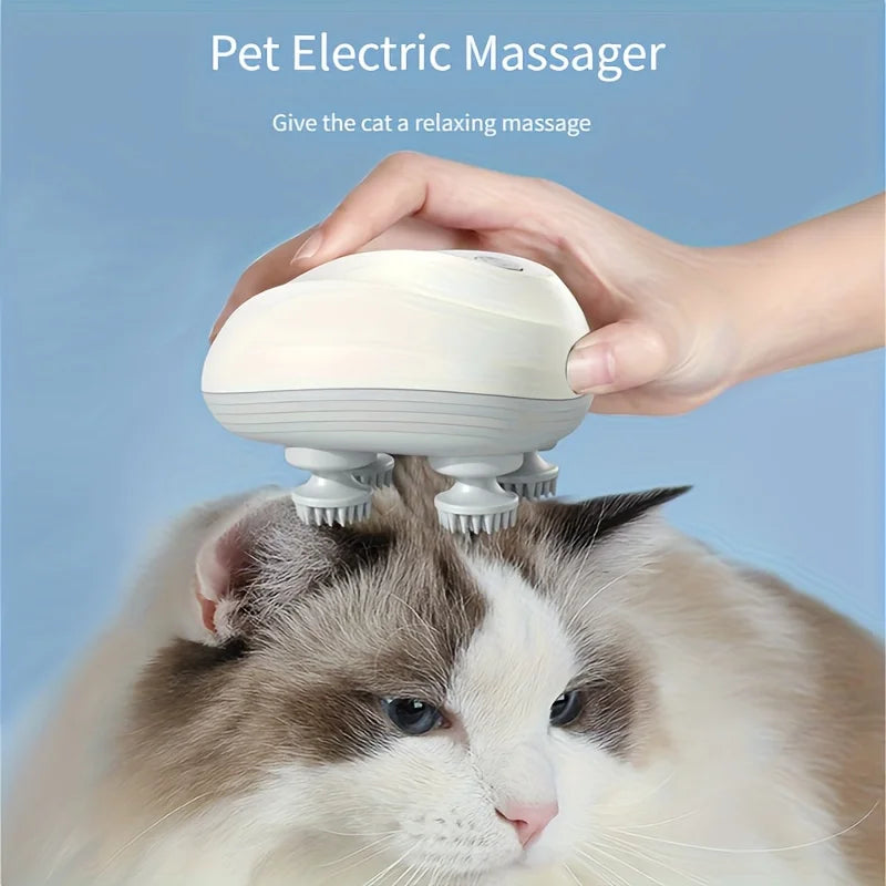 Rechargeable Pet Massager – Cat Relaxation Device