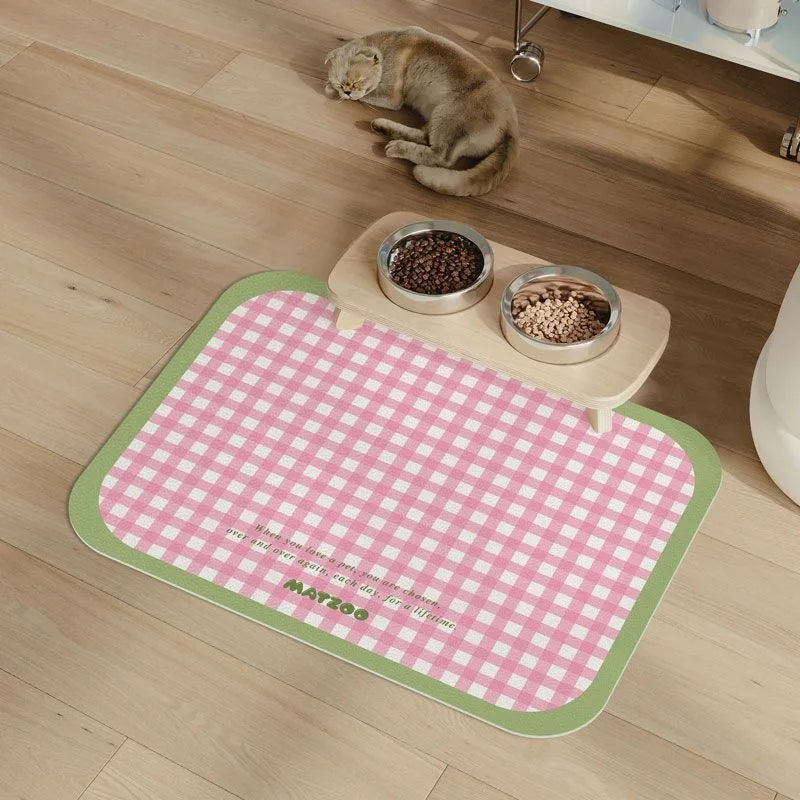 Cat Feeding Mat – Non-Slip, Waterproof Food & Water Placemat