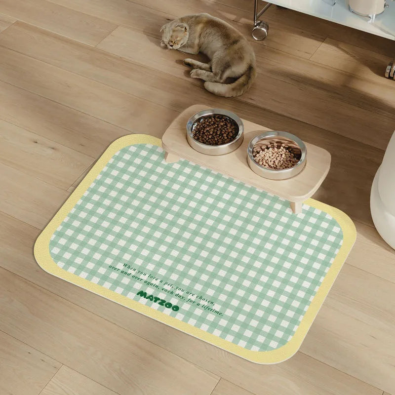 Cat Feeding Mat – Non-Slip, Waterproof Food & Water Placemat