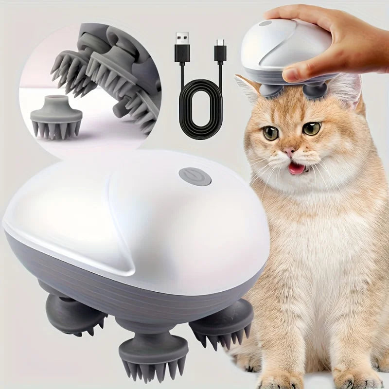 Rechargeable Pet Massager – Cat Relaxation Device
